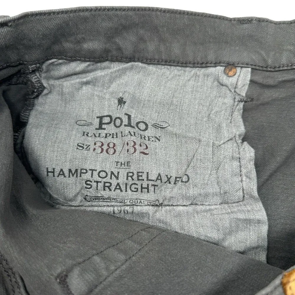 $168 Polo Ralph Lauren Jeans Mens‎ The Hampton Relaxed Straight Gray 38x32